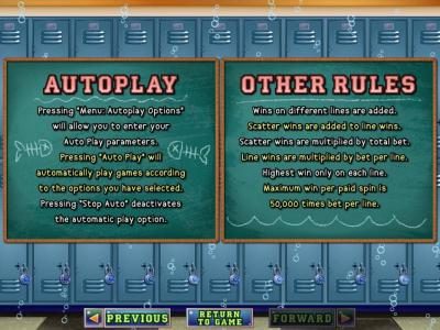 Autoplay and other game rules.