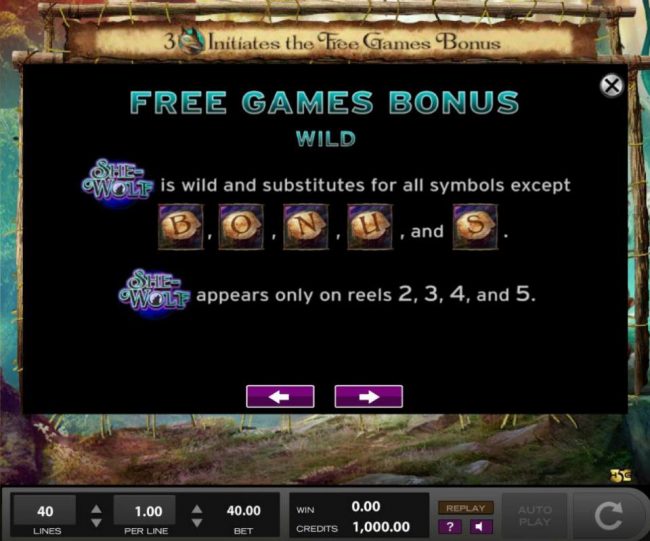 Free Games Bonus Wild Symbol Rules