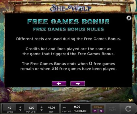 Free Games Bonus Rules