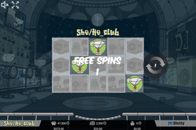 Scatter win triggers the free spins feature