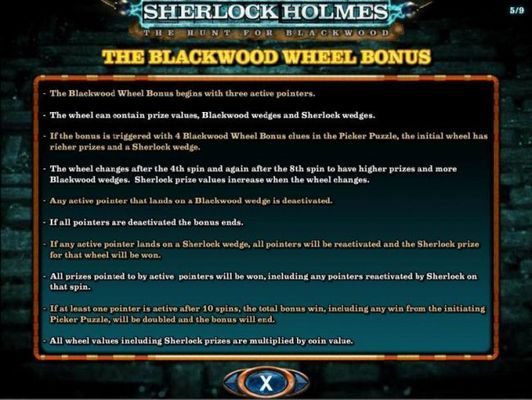 The Blackwood Wheel Bonus Game Rules and How to Play.