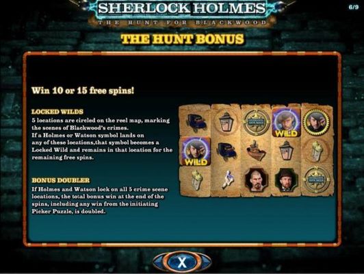 The Hunt Bonus - features Locked wilds and Bonus Doubler.