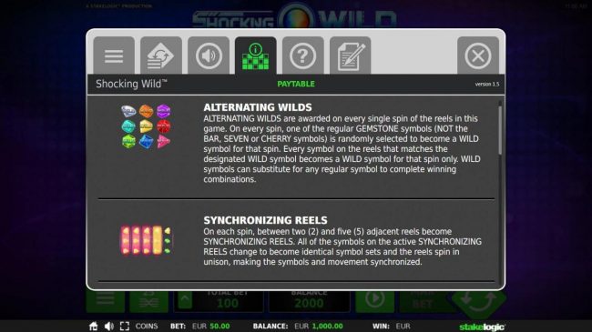 Alternating Wilds and Synchronizing Reels