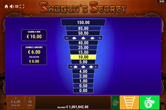 Ladder Gamble Feature Game Board