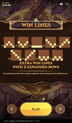 Extra Win Lines with Expanded Rows