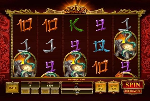 Slot game symbols paytable.