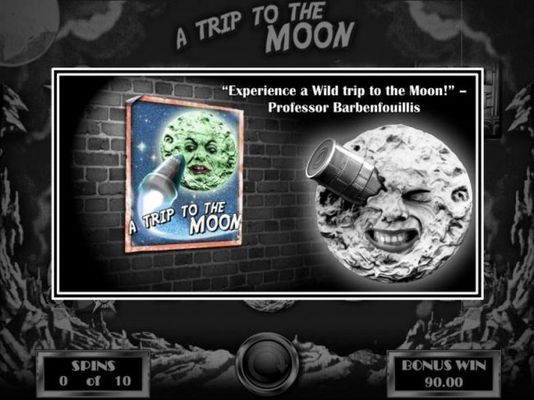 A Trip to the Moon Bonus game board