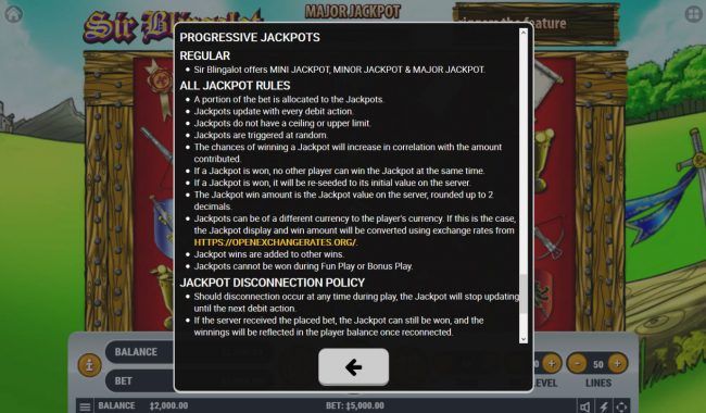 Progressive Jackpot Rules