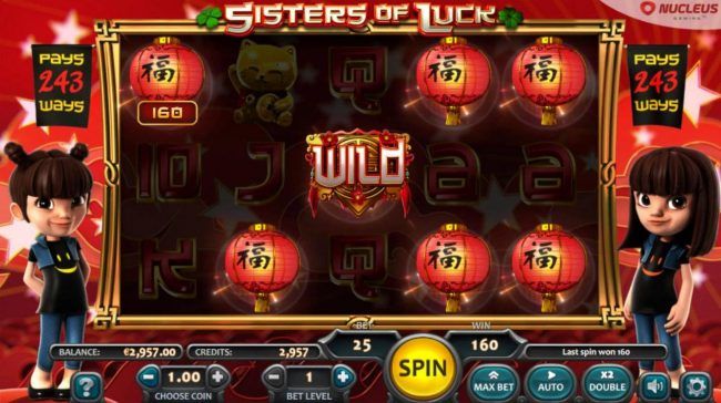 Wild symbol triggers winning combinations leading to a 160 coin payout.