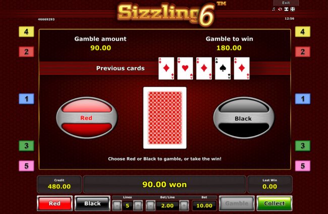 Red or Black Gamble feature