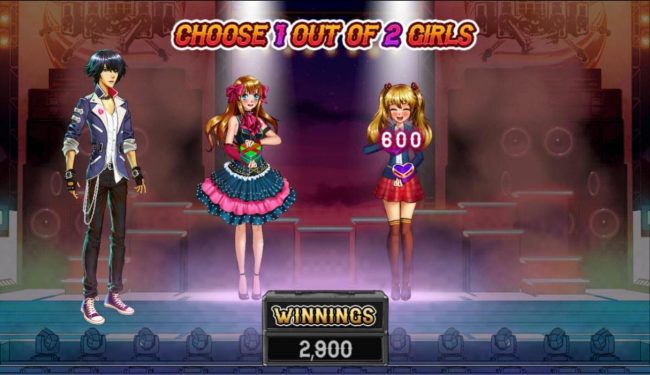 Choose a girl to win a prize