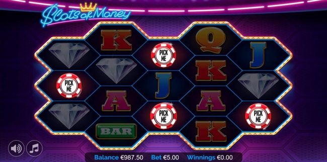 Pick a chip to reveal a prize multiplier