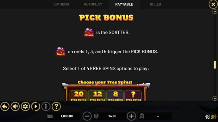 Pick Bonus