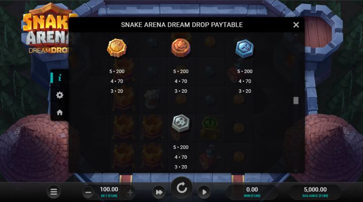 Paytable - Low Value Symbols
