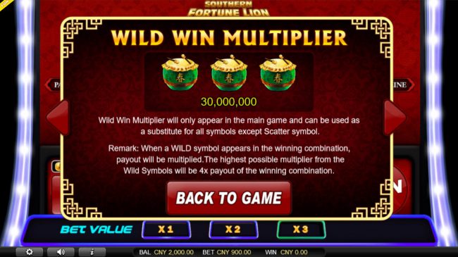 Wild Win Multiplier Rules