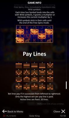 Paylines 1-20