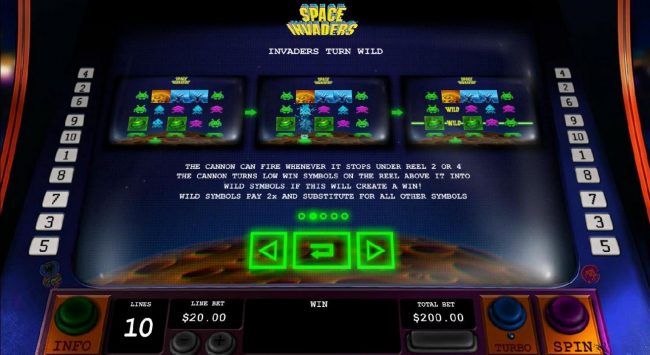 Invaders Turn Wild Feature Rules