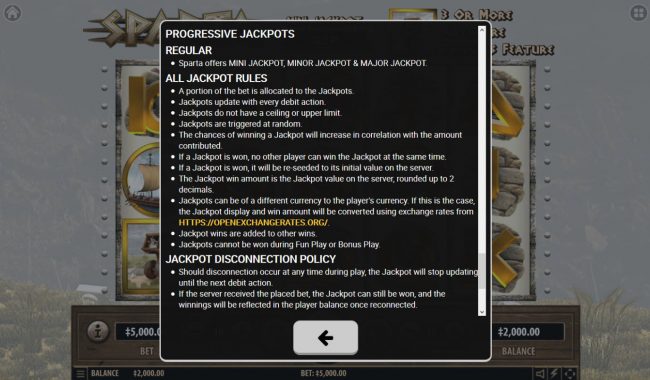 Progressive Jackpot Rules