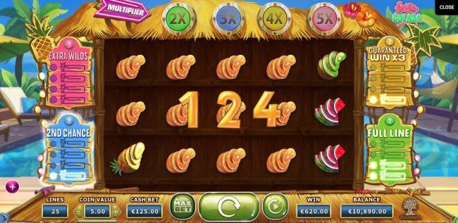 2nd Chance feature pays out a 124 coin jackpot prize