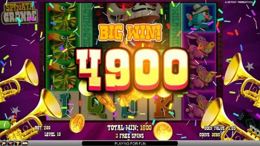 A 4900 credit mega win triggered by a colossal symbol