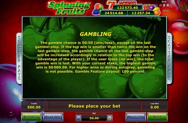 Gamble Feature Rules