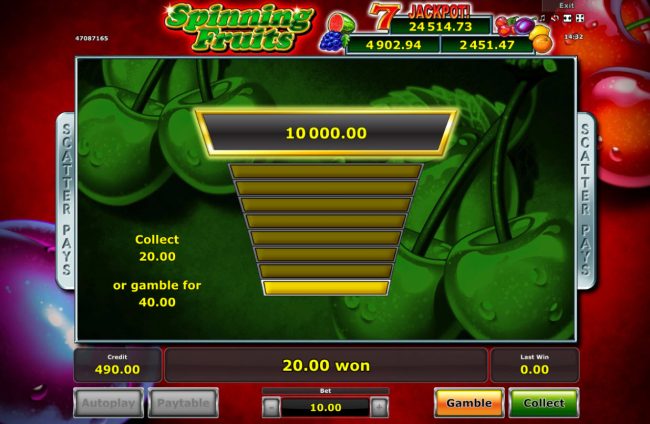 Ladder Gamble Feature Game Board