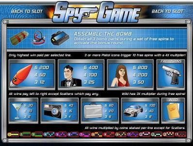 slot game symbols paytable and payline diagrams