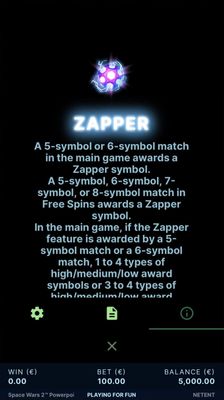 Zapper Feature