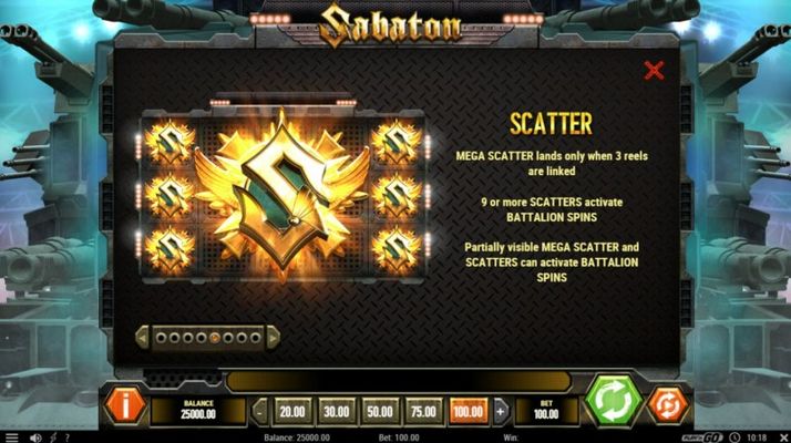 Sabaton :: Scatter Symbol Rules