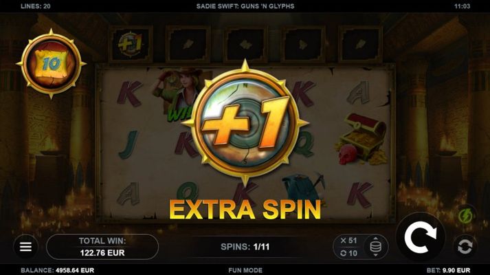 Extra free spin awarded