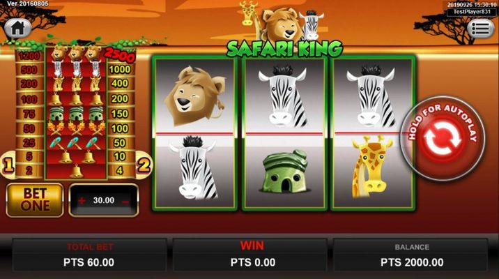 Safari King :: Main Game Board