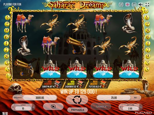 Sahara's Dreams :: Main Game Board