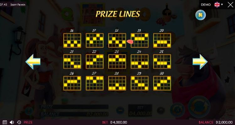 Prize Lines 16-30