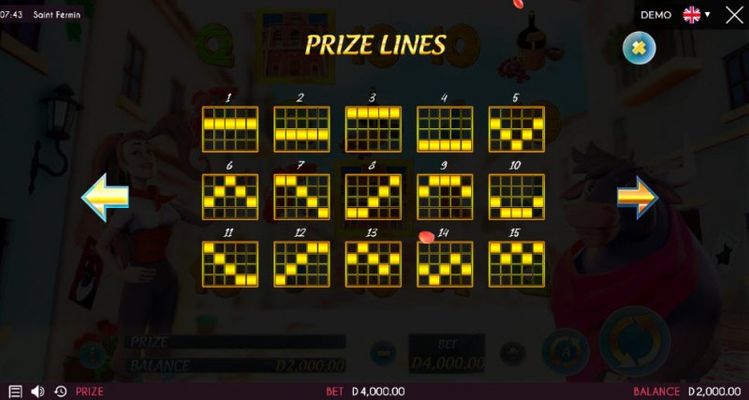 Prize Lines 1-15