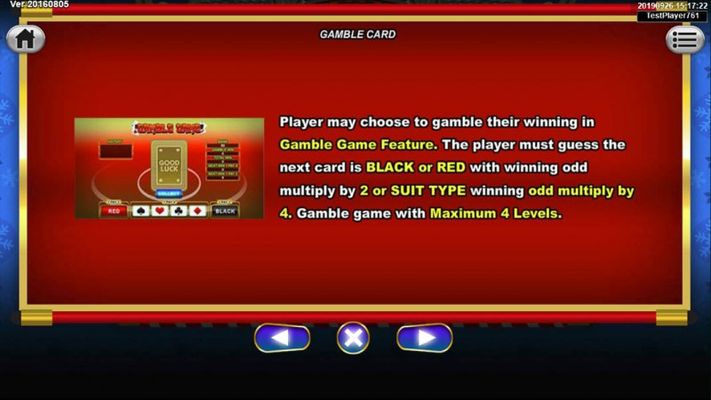 Santa Gifts :: Gamble Feature Rules