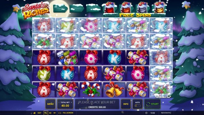 Santa's Riches :: Main Game Board