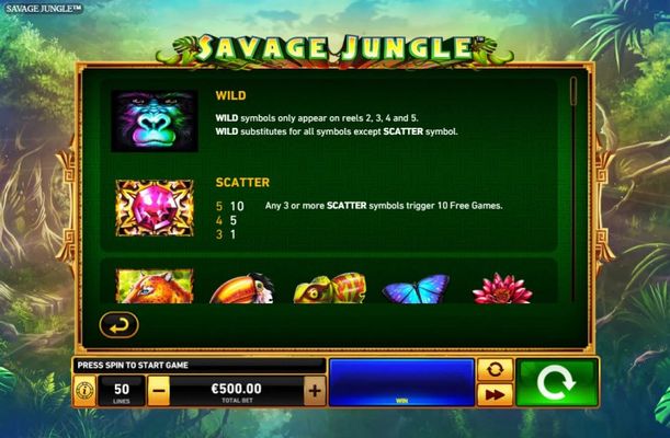Wild and Scatter Rules
