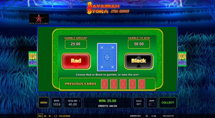 Red or Black Gamble Feature