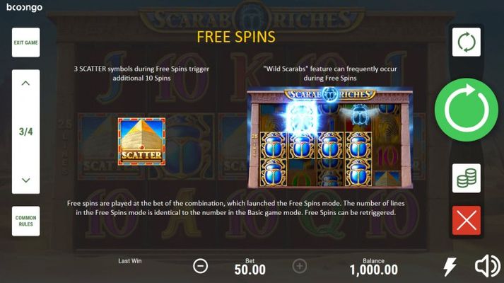 Free Spin Feature Rules