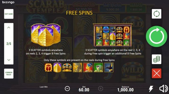 Free Spin Feature Rules