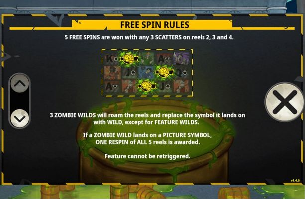 Scatter Brains 2 :: Free Spin Feature Rules