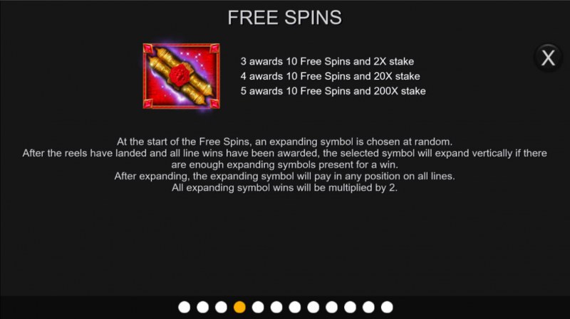 Scroll of Egypt :: Free Spin Feature Rules