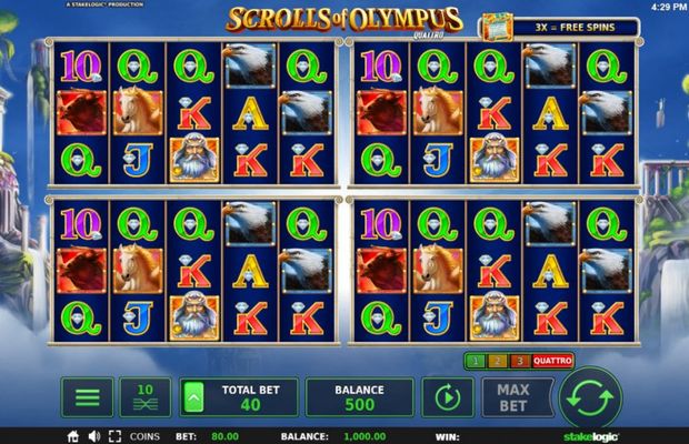 Scrolls of Olympus :: Quattro Game Board