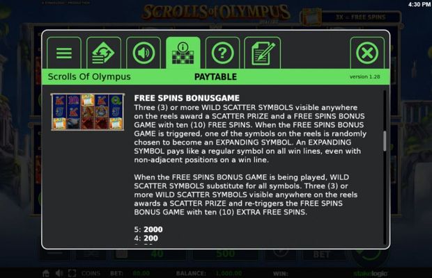 Scrolls of Olympus :: Feature Rules