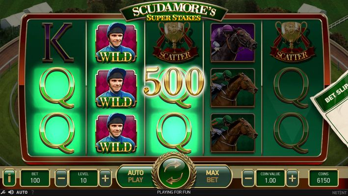 Stacked wilds trigger multiple winning paylines