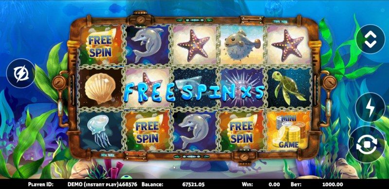 Scatter symbols triggers the free spins bonus feature