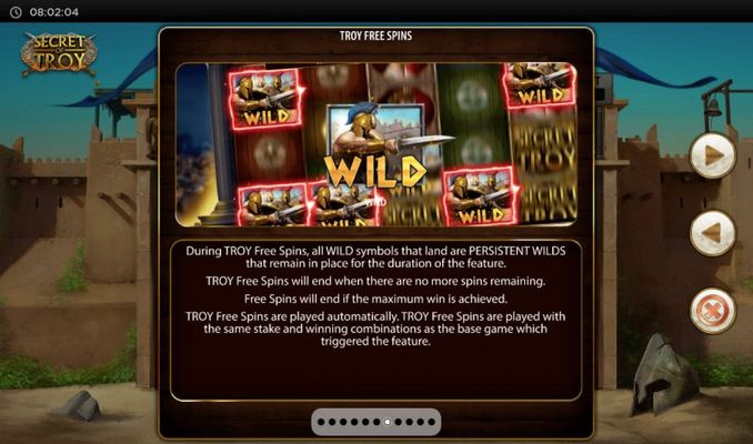 Troy Free Spins