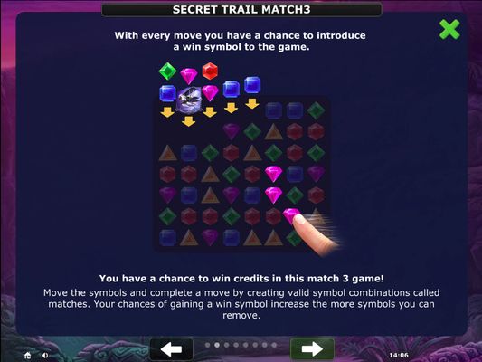 Secret Trail Match 3 :: General Game Rules