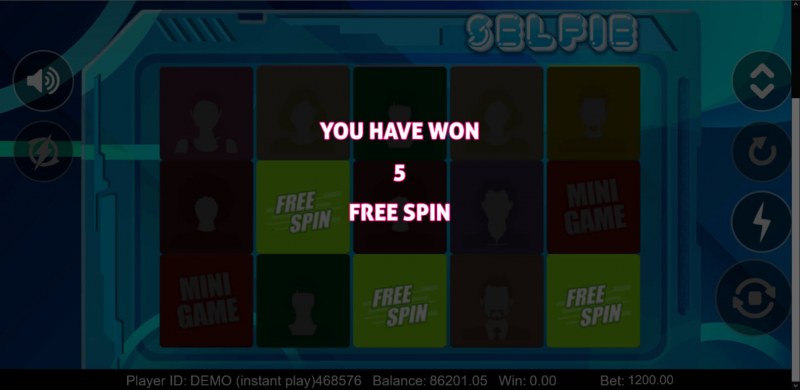 Scatter symbols triggers the free spins bonus feature