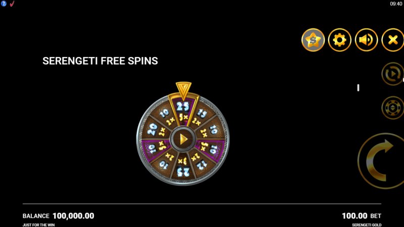 Serengeti Gold :: Free Spin Feature Rules